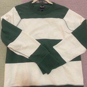 Bold Stripe Sweatshirt in Hunt Club